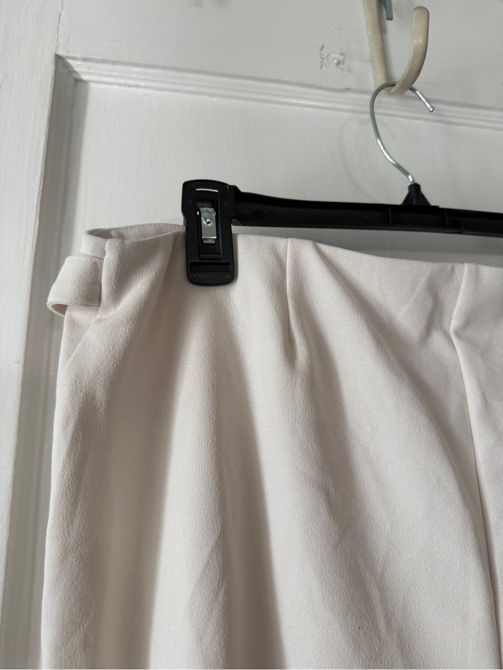 Cream High-Waist Paperbag Tie Pants NEW YORK CLOTHING COMPANY size 16P - Picture 7 of 7